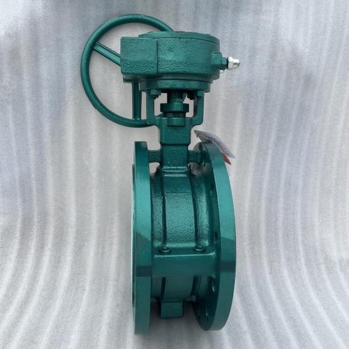 Затвор дисковый поворотный химический футерованный фторопластом Ру16 Ду200 Затвор дисковый поворотный химический футерованный фторопластом Ру16 Ду200