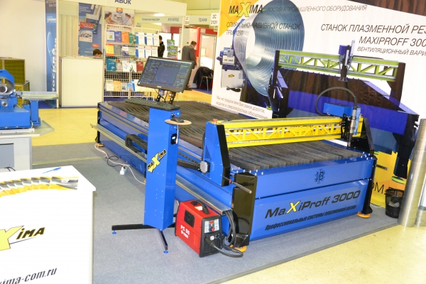 Промышленный станок плазменной резки с ЧПУ MAXIPROFF 6000 для изготовления воздуховодов и раскроя металла