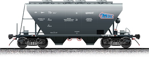Вагон-хоппер для перевозки цемента Модель 19-9862