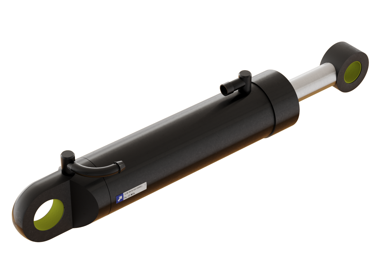 Гидроцилиндр лесного грейфера ЛВ-184.05.600-01 80х50х250 v1