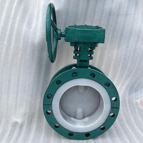 Затвор дисковый поворотный химический футерованный фторопластом Ру16 Ду200