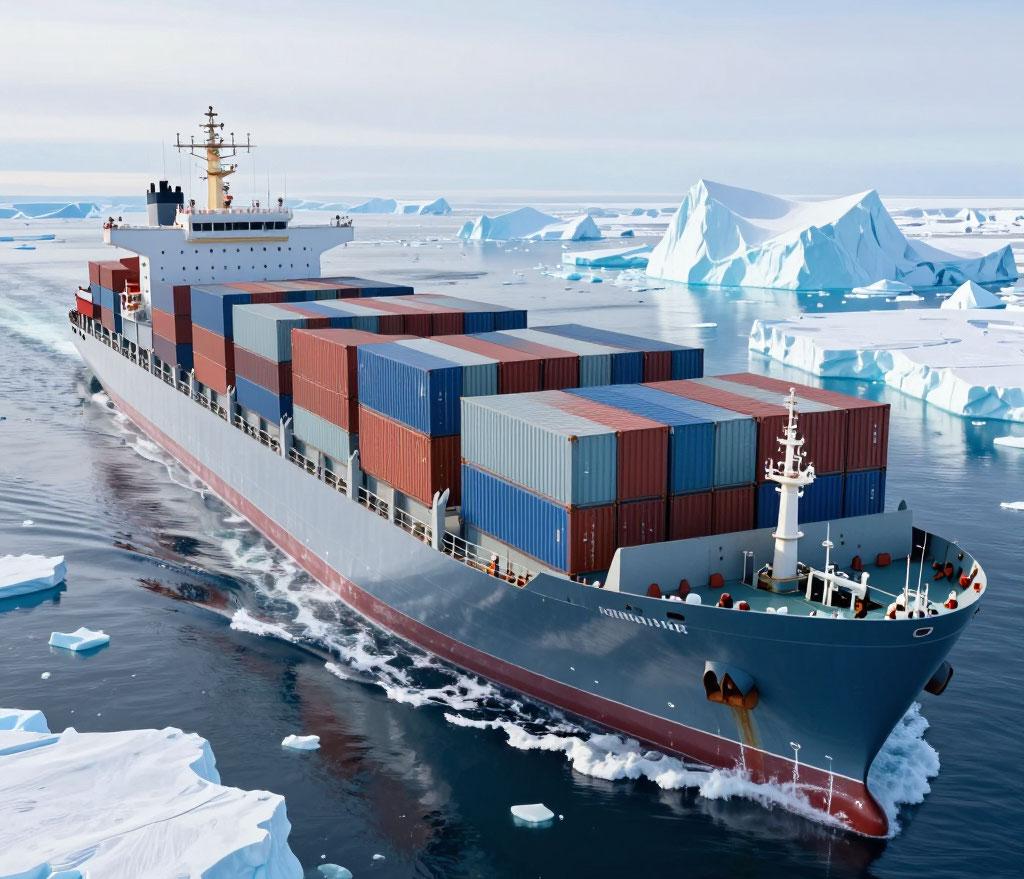 Контейнеровоз ледового класса беспрецедентной вместимости: проект ОСК