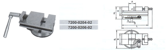 Тиски станочные поворотные с ручным приводом