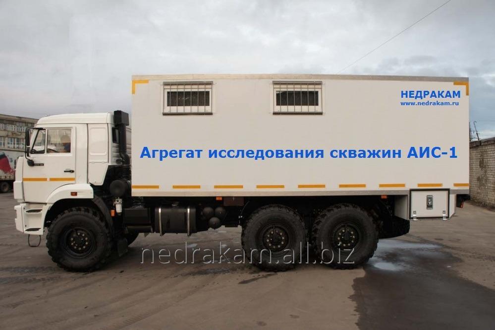 АИС-1 КАМАЗ Агрегат исследования скважин ЛСГ-10 автомобиль подъемник гидродинамических геофизических исследований нефтяных и газовых скважин