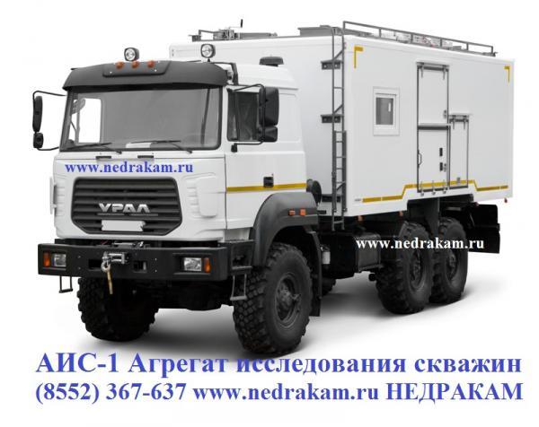 Агрегат исследования скважин АИС-1 УРАЛ 4320 для гидродинамических исследований на нефтегазовом месторождении