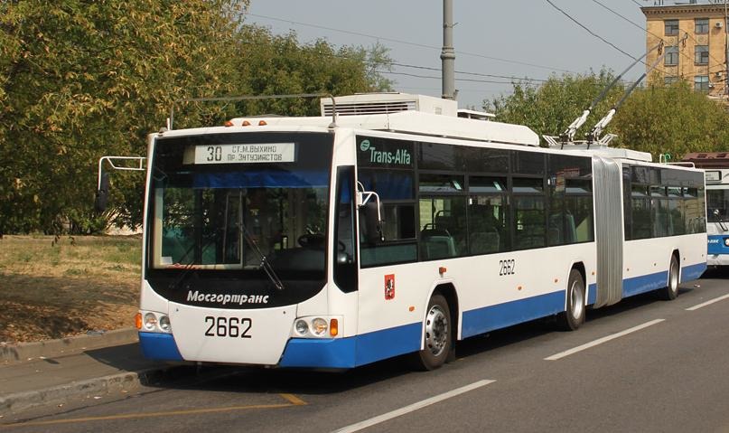 Сочлененный троллейбус 62151  с низким уровнем пола