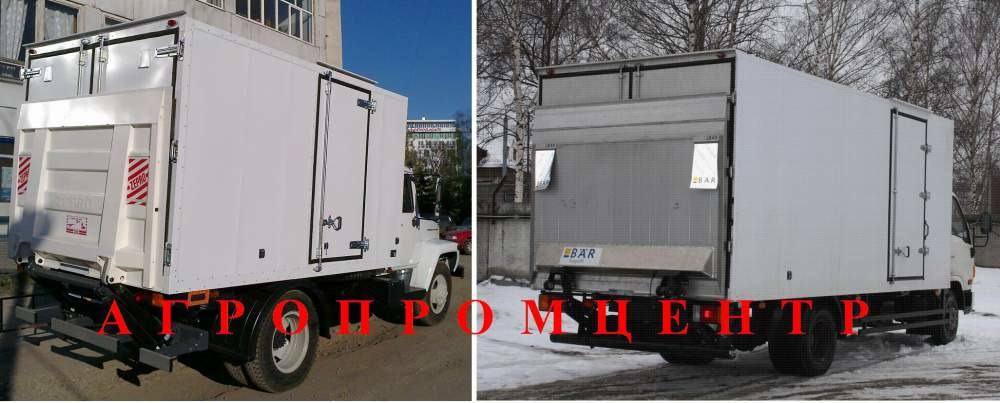 Фургон изотермический с гидробортом холодильная установка