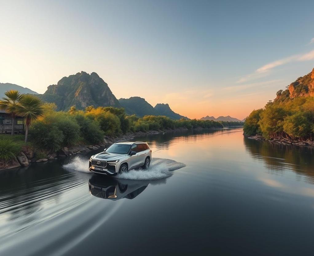 Jetour Zongheng G700 покорил Янцзы Jetour Zongheng G700 покорил Янцзы