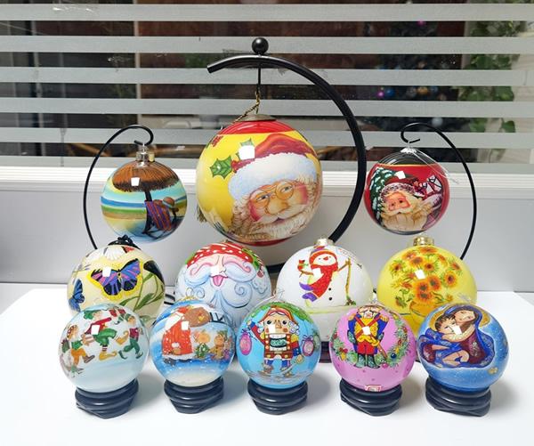 Christmas Ball,Glass Christmas Ball,Hand Painted Glass Ball Christmas Ball,Glass Christmas Ball,Hand Painted Glass Ball