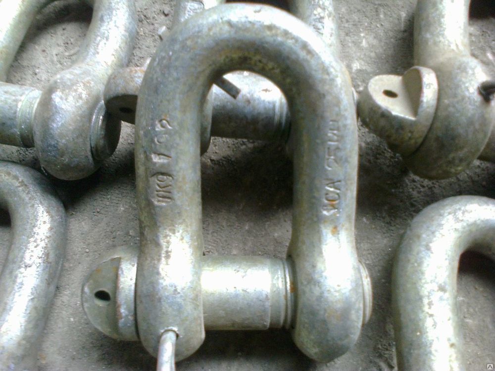 Скобы такелажные (ОСТ5.2312-79) с Сертификатом РМРС Скобы такелажные (ОСТ5.2312-79) с Сертификатом РМРС