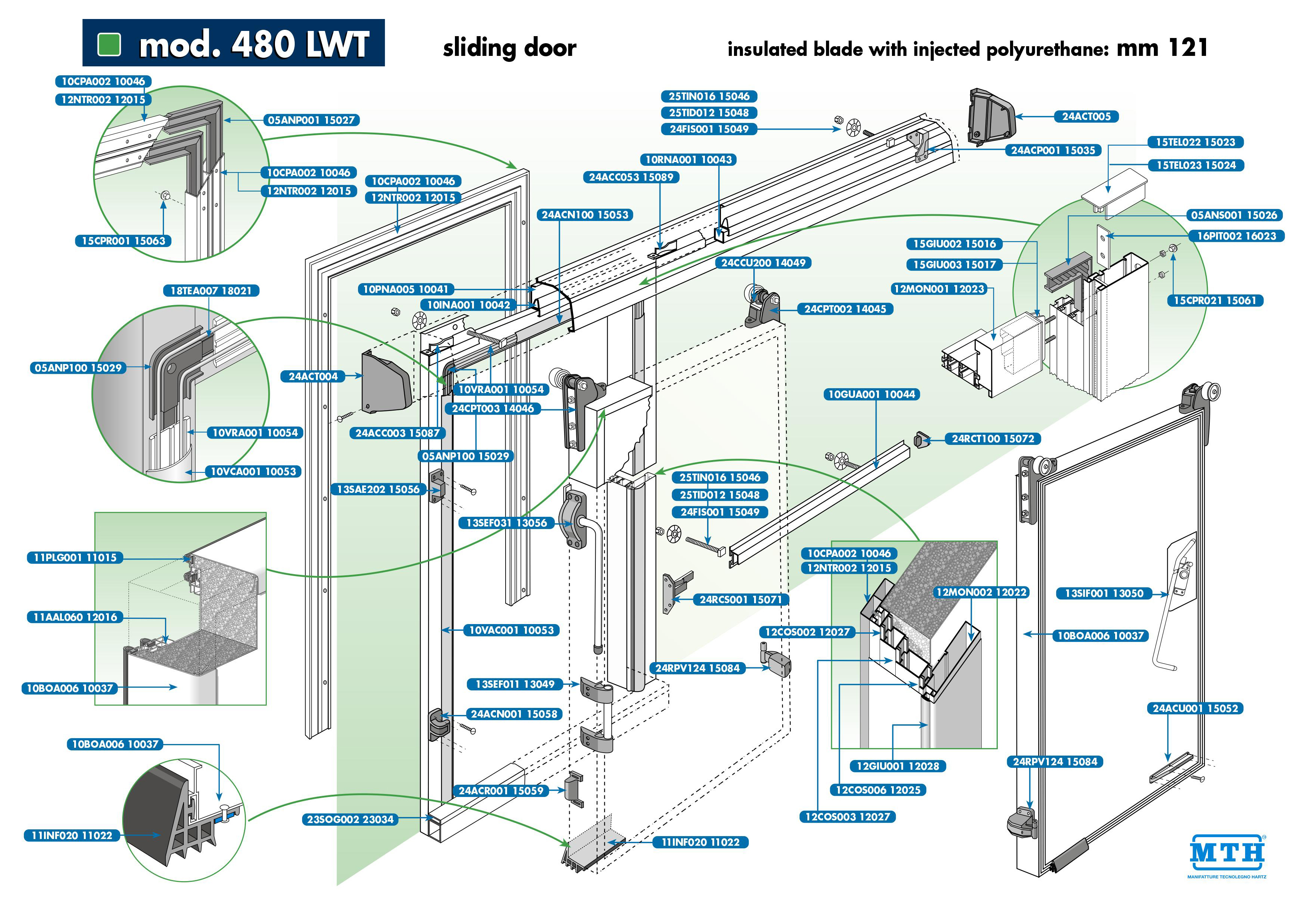 Холодильные Двери и фурнитура для холодильных камер пр-ва МТН (Италия) Холодильные Двери и фурнитура для холодильных камер пр-ва МТН (Италия)