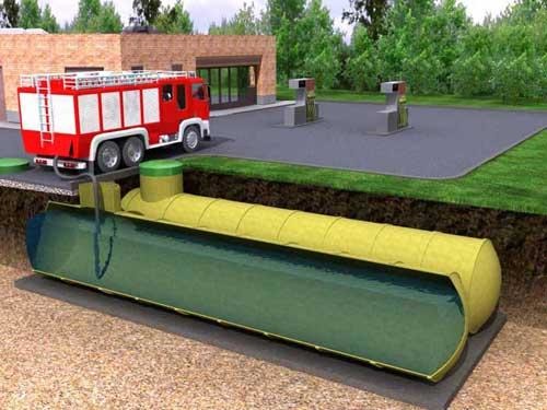 Резервуар пожарный из стеклопластика Резервуар пожарный из стеклопластика