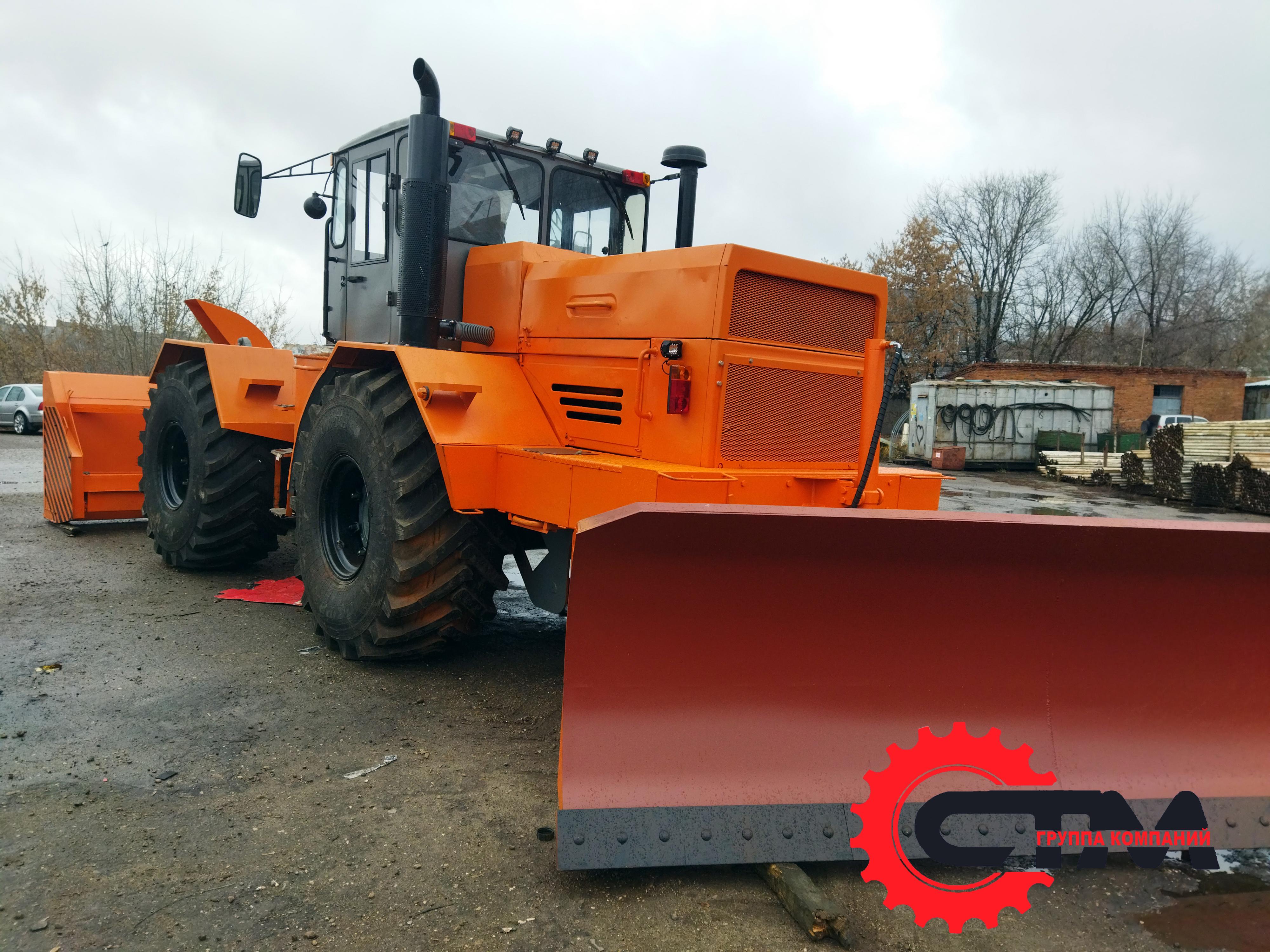 Трактор Кировец К-701 передний отвал, шнекоротор Трактор Кировец К-701 передний отвал, шнекоротор