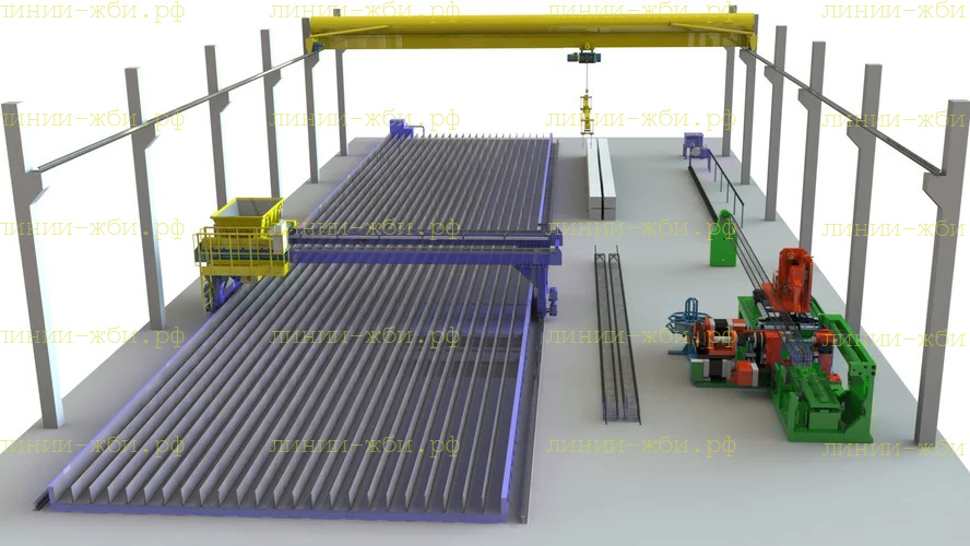 Линии производства свай 300х300, 350х350, 400х400 Линии производства свай 300х300, 350х350, 400х400
