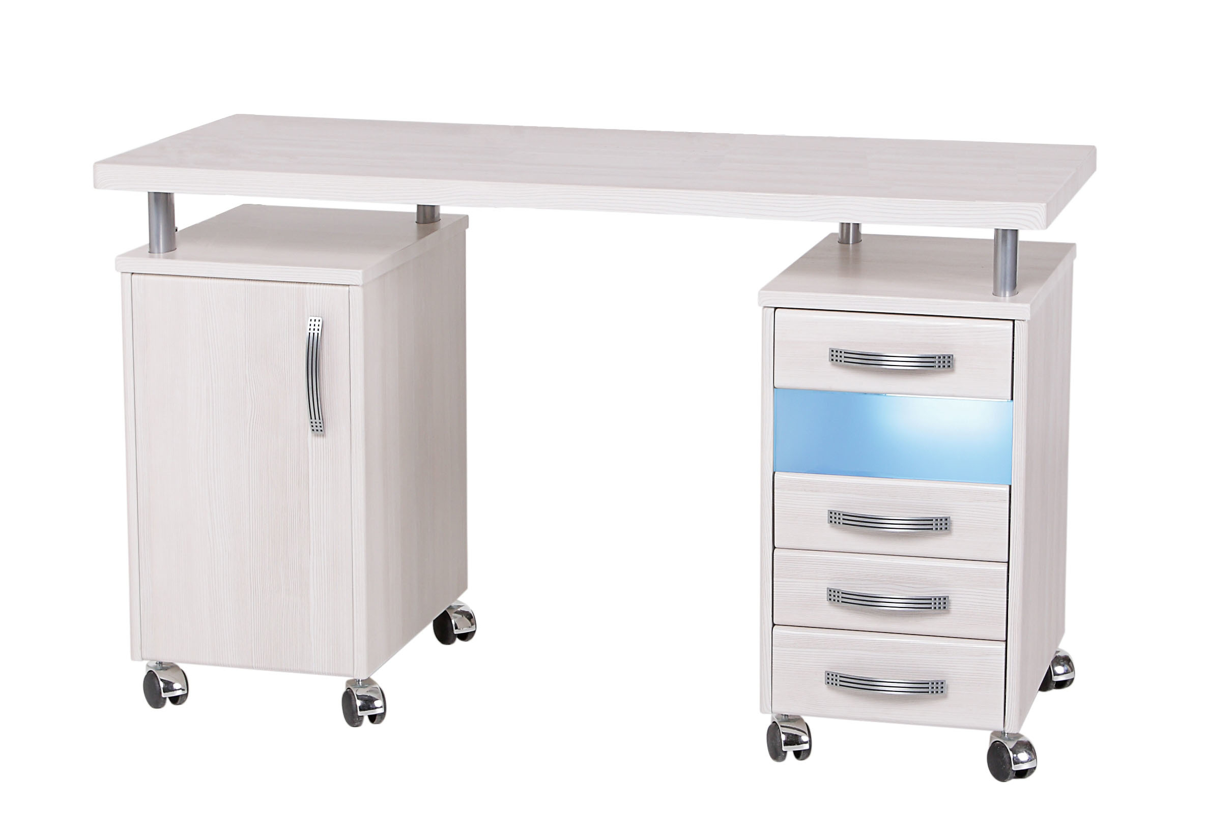 Стол маникюрный с 2 тумбами и УФ-блоком Стол маникюрный с 2 тумбами и УФ-блоком