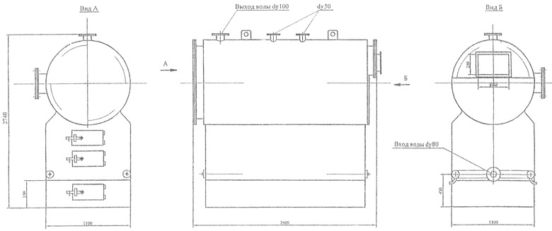 Котел водогрейный двухтопочный КВР-0,63-95 Котел водогрейный двухтопочный КВР-0,63-95