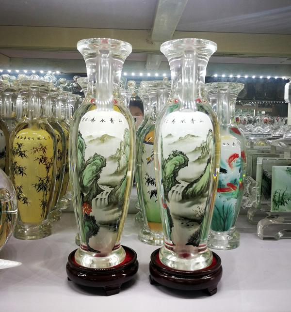 Home Decro,Hand Inside Painted Glass Vases Home Decro,Hand Inside Painted Glass Vases