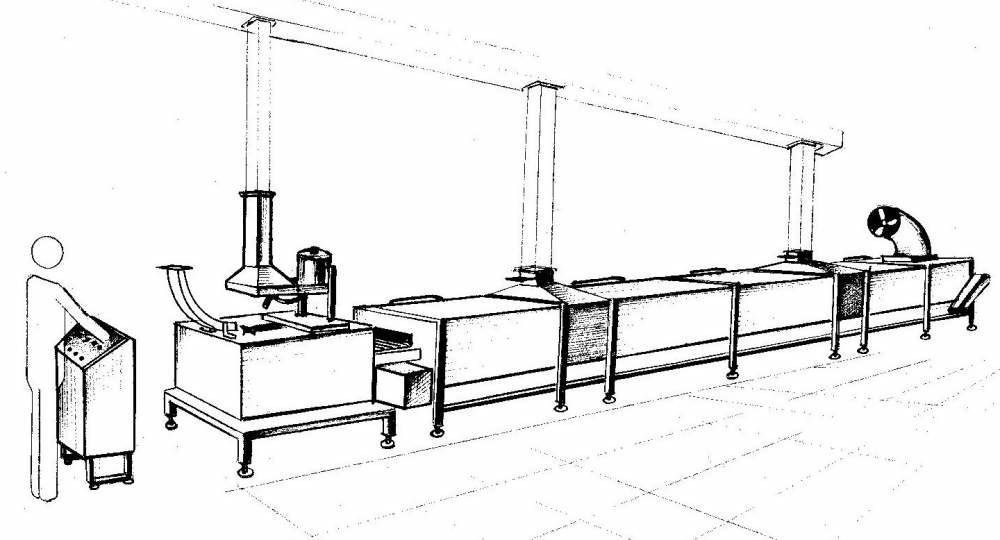 Линия для лакирования и сушки внутренних и наружных поверхностей консервных банок и крышек Н2-ЛЖБК Линия для лакирования и сушки внутренних и наружных поверхностей консервных банок и крышек Н2-ЛЖБК