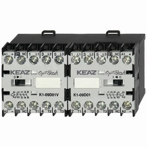 Мини-контакторы реверсивные 4-х полюсные OptiStart K1W-09/12D Мини-контакторы реверсивные 4-х полюсные OptiStart K1W-09/12D