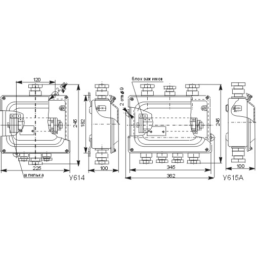 Коробка клеммная У614А У2 Коробка клеммная У614А У2
