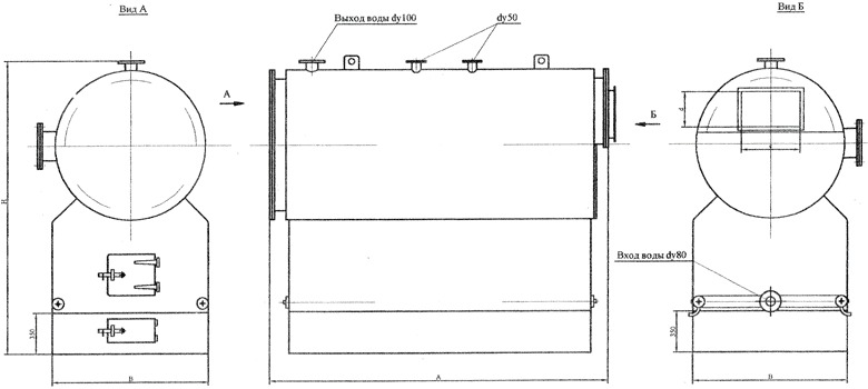 Котел водогрейный однотопочный КВР-0,63-95 Котел водогрейный однотопочный КВР-0,63-95