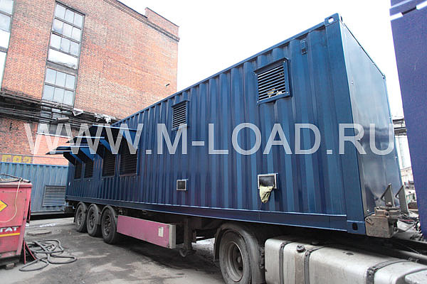 Нагрузочная установка НМ-2200-К2 и НМ-200-К2 в едином контейнере на полуприцепе Нагрузочная установка НМ-2200-К2 и НМ-200-К2 в едином контейнере на полуприцепе