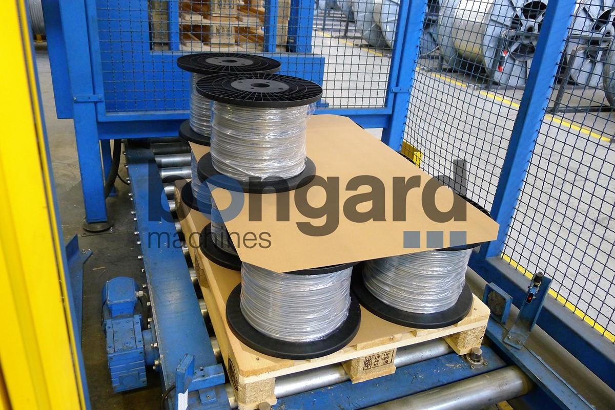 Автоматическая линия перемотки кабеля с барабана 1600 мм на катушки до 710 мм 11938 Автоматическая линия перемотки кабеля с барабана 1600 мм на катушки до 710 мм 11938