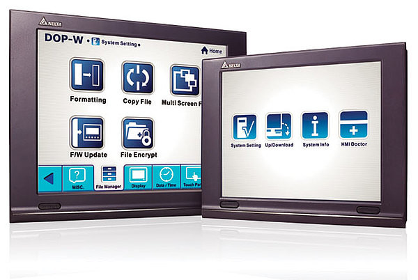 Сенсорные панели оператора серии DOP-W производства Delta Electronics Сенсорные панели оператора серии DOP-W производства Delta Electronics