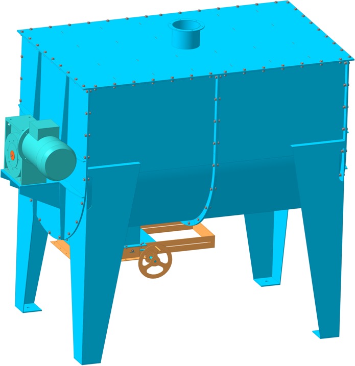 Смеситель горизонтальный типа НМ. Смеситель горизонтальный типа НМ.